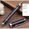 Gel Pens High Quality Carbon Fiber Design Metal Pen Rollerball Gray Weave Edition 988 Business