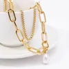 Correntes FS atacado a granel, joias delicadas de chegada dourada para mulheres colar de alta qualidade
