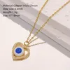 Kettingen Luxe Grieks Turks Turks Evil Blue Eye Charms Women Email Punk Dangghangende hiphop voor sieraden ketting Girl cadeau