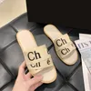 Designer slipper luxury women slippers classic solid color home slippers slides fashion sandals outdoor anti slip waterproof flip flops summer travel shoe