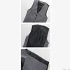 Gilet da uomo Gilet monopetto moda per uomo Gilet maschile di fascia alta grigio nero Gilet casual da lavoro slim fit formale Plus Size 7XL 230313