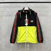 2023GG hommes vestes dernière fermeture éclair noir collège veste coupe-vent décontracté à capuche blouson aviateur marque vêtements