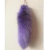 Chavedia Mulheres Real Fur Tail Chave Bolsa Tag Tag Tag Charme Bola pendente fêmea grande mochila Acessório Chave do anel de atacado Preço