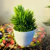 装飾的な花人工植物ボンサイスモールツリーポット偽の植物ポットフラワールームテーブルテーブルデコレーションエルガーデンの装飾品