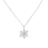 Collane con ciondolo Donna Ragazze Fiocco di neve Brillante Collana con pavé di zirconi cubici Classica neve 2023 Anno Gioielli regalo