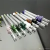 Color skull glass suction nozzle Glass bongs Oil Burner Glass Water Pipes Oil Rigs Smoking