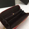 Portefeuille standard de luxe classique sac d'argent compartiment sac à main porte-passeport design noir rouge portefeuilles dragonne sacs à main