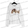 Heren Hoodies Sweatshirts Parreny Broken-Heading Bear Hooded Sweater Men en Women High Street Lovers BF Hoodie Jacket T230314