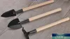 3pcs/conjunto crianças mini kit de ferramentas de madeira para madeira de planta de planta, rake spade shovel para jardineiro