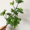 Decorative Flowers Artificial Leaf Stem DIY Chinese Ilex Plant Fake Flower For Wedding