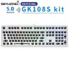 GK108 GK108S 100 % kundenspezifisches mechanisches DIY-Tastatur-Kit, kabelgebunden, Bluetooth, Dual-Modus, Hot-Swap-fähiger RGB-Kailh-BOX-MX-Schalter