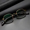 Luxury Designer New Men's and Women's Sunglasses 20% Off Japanese pure titanium Wannian tortoise frame with 132 plate small face box high myopia glasses