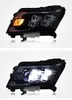 Светодиодные фары для Nissan NAVARA NP300 2014-2022, сменные передние фары, светодиодные дневные ходовые огни, 4 линзовые фары