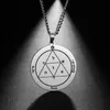 Pendentif Colliers Ma Forme Clé De Salomon Amulette Long Collier Homme Premier Deuxième Cinquième Septième Pentacle Le Jupiter Mar Bijoux Elle22