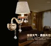 Lâmpada de parede Moda K9 Crystal 1/2 Arm Lights Sconce Bedroom Candle Luxury