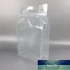 Sac d'emballage debout à fermeture à glissière très transparent avec support de poignée en plastique à fermeture à glissière sacs d'emballage pochettes 29*18cm 50pcs