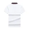 T-shirt de grife masculina Hot vender nova camisa de pólo Homem de alta qualidade Logotipo de bordado de crocodilo curto Camisas de pólo de algodão casual Casual Mens M-3xl#H1136