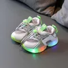 Flat shoes 2022 Children LED Girls Lighted Glowing Shoes for Kid Boys Baby Sneakers with Luminous Sole P230314