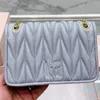 Designer-schoudertas Flip Mini Handtas Purse Soft Lambskskin Leather Chain Crossbody Body Tas Flap Messneger Bags Wrinkle Wallet Avond Koppeling Flap