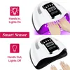 Nail Dryers 66LEDs Nail Dryer UV LED Nail Lamp for Curing All Gel Nail Polish With Motion Sensing Professional Manicure Salon Tool Equipment 230314