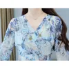 Party Dresses Summer Chiffon Floral Boho Beach Prom Loose Dress for Women Elegant V-Neck BodyCon Maxi Dresses Fashion Party Night Vestido 230314