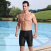 Мужские купальники кожа репеллент мужчин с длинными плавами бренд бренд Sprot Short Man Swimsuit Bant Racing Sworks M-5xl L230314