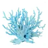 Dekoratif çiçekler yapay plastik mercan su bitkileri sahte sahte deniz su deposu akvaryumu ev dekorasyon peyzaj yazılımı