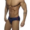 Heren zwemkleding heren bikini badmode dubbele zijkanten ritsen zonder sponskussen lage taille slips sexy heren zwembad stammen 230313