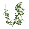 Dekorativa blommor Fake Green Plant Vines Artificial Silk Rose Leaf Rattan Wedding Party Garden Arches Home Balkong Decor Wall Hanging Ivy