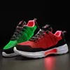 Baskets LED chaussures fibre optique pour filles garçons hommes femmes USB charge éclairer chaussure adulte brillant course Sneaker 230313