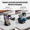 3 in 1 Magnetic Wireless Charger for Samsung Galaxy Watch4 Active2 Smart Watch S22 S21 Super Fast Charging 2.0 Dock Station Base