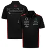 2023 A última temporada de terno de corrida de F1 manga curta camiseta casual gola redonda camiseta roupas de trabalho da equipe terno polo pode ser personalizado com o mesmo estilo