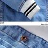 Męskie kurtki męskie dżinsowa kurtka Spring Casual Slim Fit Stand Pilot Pilot Kurtki Męskie streetwear Mężczyźni luźne płaszcze mody 230313