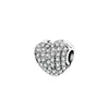 Fit Pandora Beads 925 Silver Charm Women Jewelry European 및 American Creative Charm Heart Charm