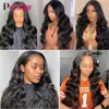 Hair pieces Perstar Human Bundles With Closure Brazilian Body Wave Weave Extensions 3 4 Remy 230314