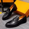 2023 جودة عالية الرجال فستان الرسمي أحذية حقيقية جلدية الأعمال Oxfords Men العلامة التجارية المتسكعون غير الرسمي Mocassin Homme الحجم 38-44