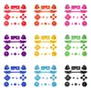 16 in 1 Wireless Controller Parts For Xbox Series S X Controller Buttons Full Set In Solid Color