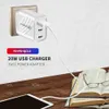 20W Dual C Mobile Phone Home Chargers PD Dual Type-C 1USB Charger Multi-Port PD USB Travel Charging for iPhone Samsung LG الهاتف المحمول