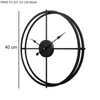 Wall Clocks Nordic Silent Clock Creative Special-shaped Metal Round Black Hanging Decorations Living Room Ornament