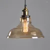 Pendant Lamps E26 E27 Lights Vintage Glass Lamp Luminaire Lampshade Hanglamp Light For Bar Restaurant Lustres Fixture