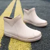 Rain Boots Autumn Women's Rain Boots Rubber Shoes Women Waterproof Ankle Boots Rain Shoes Spring Autumn Female Shoe Ankle Boot 230314