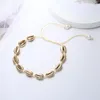 Ketens boho verstelbare natuurlijke zeeschelpen vrouwen kettingen choker ketting kraag kralen gevlochten touw sieraden meisje zomers Hawaiiaans strandcadeau