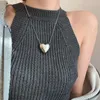 سلاسل Mewanry Minimalist 925 Sterling Silver Necklace 2023 Trend Vintage Elegant Love Heart Pendant Girls Party Jewelry Gifts
