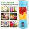 Juicers Portable Electric Fruit Juicer Blender Handheld Smoothie Milkshake Maker USB Rechargeable Mini Juice Water Stirring Mixer Cup 230314