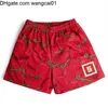 Wangcai01 Men's Shortsアニメショーツデビルショーツマンガ面白い男性のショートパンツからジムフィットネススポーツ特大の若者3Dプリンティングクイックドライメッシュボードショーツ0314H23