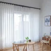 カーテン品質寝室のための豪華な薄いカーテン厚いボイル窓ガーゼチュールソリッドカラードレープ