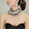 Set di gioielli da sposa MANILAI Set di gioielli africani per le donne Collane di dichiarazione indiane color oro Set con orecchini Gioielli Coppie di metallo Punk Choker 230313