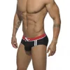 Costumi da bagno da uomo Mens Costume da bagno Slip Spiaggia a righe Costumi da bagno sportivi Maschile Bikini sexy Vita bassa Costume da bagno Sunga Cool Surfing Underwear L230314