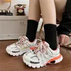 Dress Shoes Female Male Dad Adult Platform Trainers Stylish Casual Chunky Sneakers For Women Men White Sport Thick Sole Footwear 230313