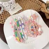 Keychains Cute Candy Color Resin Flower Imitation Pearl Beaded Anti-lost Mobile Phone Chain For Women Lanyard Jewelry Gifts